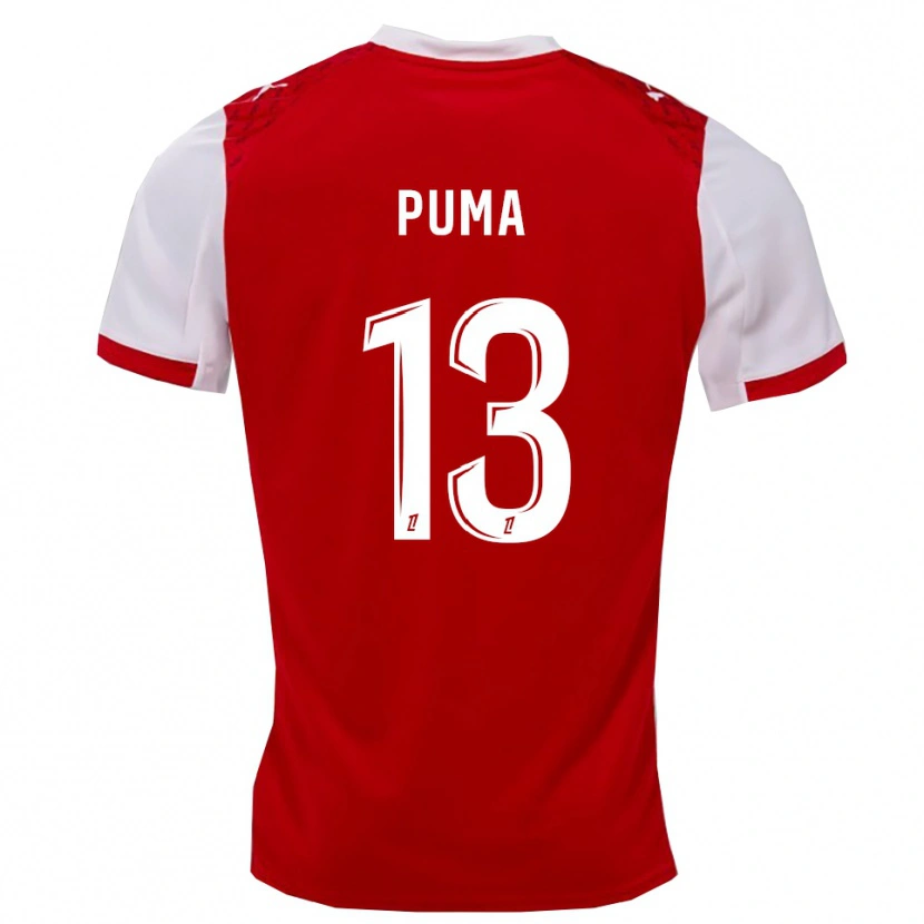 Danxen Hombre Camiseta Isaac Puma #13 Rojo Blanco 1ª Equipación 2025/26 La Camisa