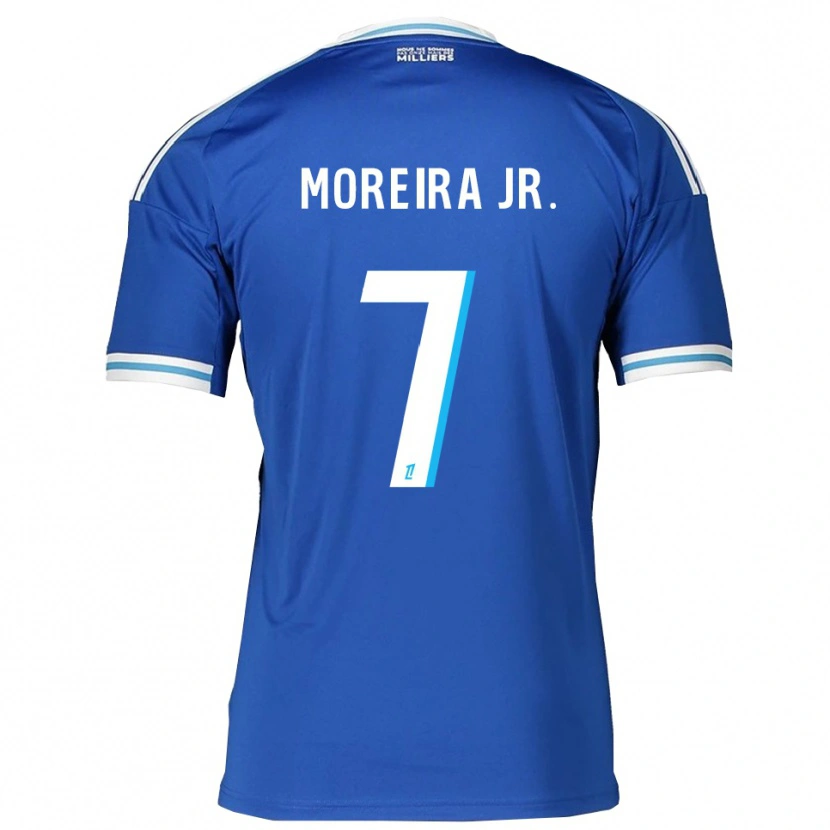 Danxen Hombre Camiseta Diego Moreira #7 Azul Blanco 1ª Equipación 2025/26 La Camisa