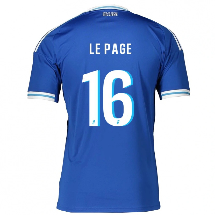 Danxen Hombre Camiseta Manon Le Page #16 Azul Blanco 1ª Equipación 2025/26 La Camisa