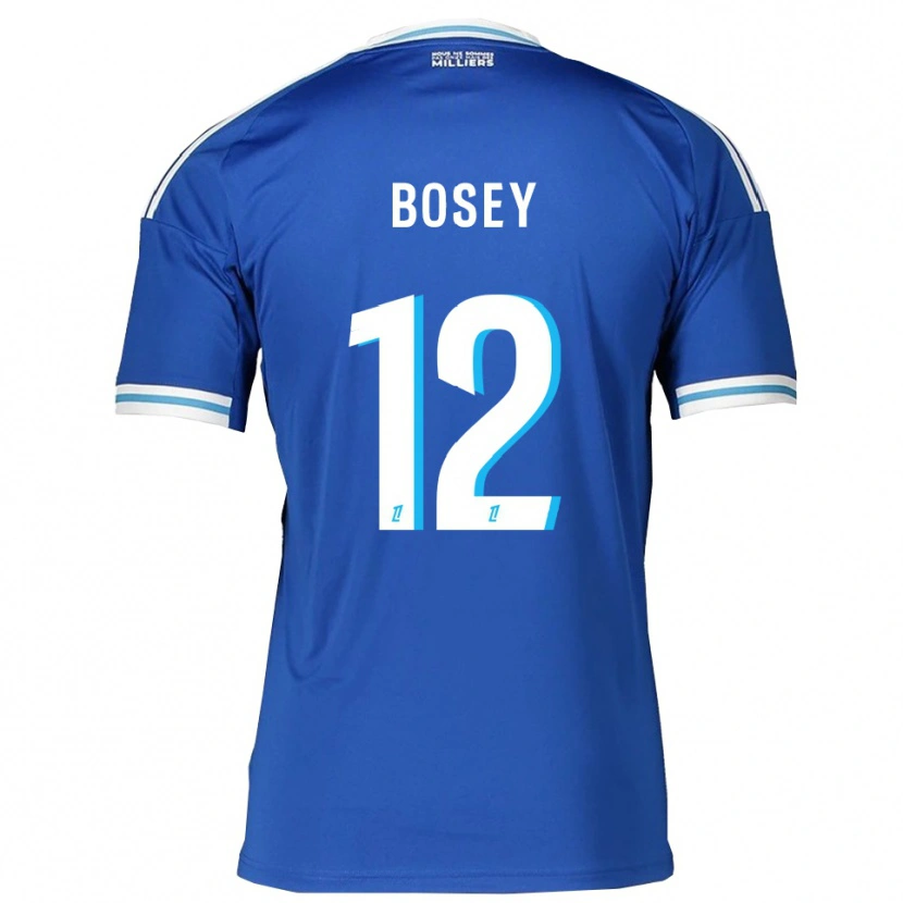 Danxen Hombre Camiseta Jean-Baptiste Bosey #12 Azul Blanco 1ª Equipación 2025/26 La Camisa