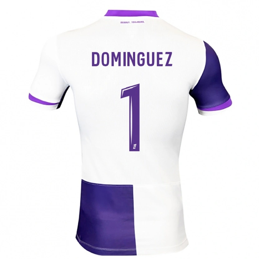 Danxen Hombre Camiseta Álex Domínguez #1 Morado Blanco 1ª Equipación 2025/26 La Camisa