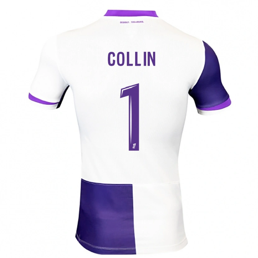 Danxen Hombre Camiseta Théo Collin #1 Morado Blanco 1ª Equipación 2025/26 La Camisa