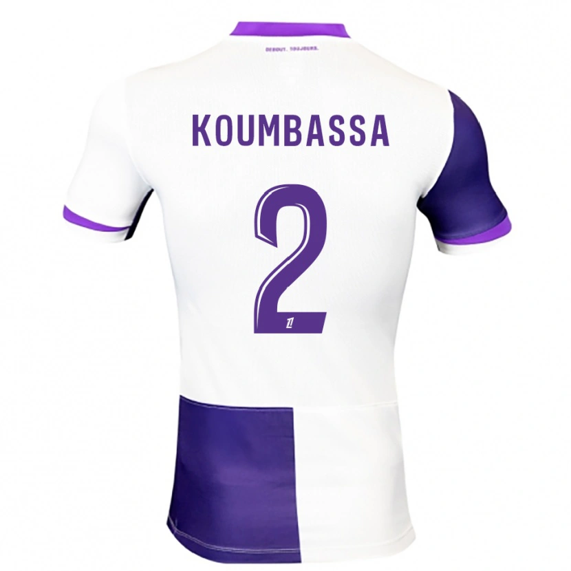 Danxen Hombre Camiseta Seny Koumbassa #2 Morado Blanco 1ª Equipación 2025/26 La Camisa