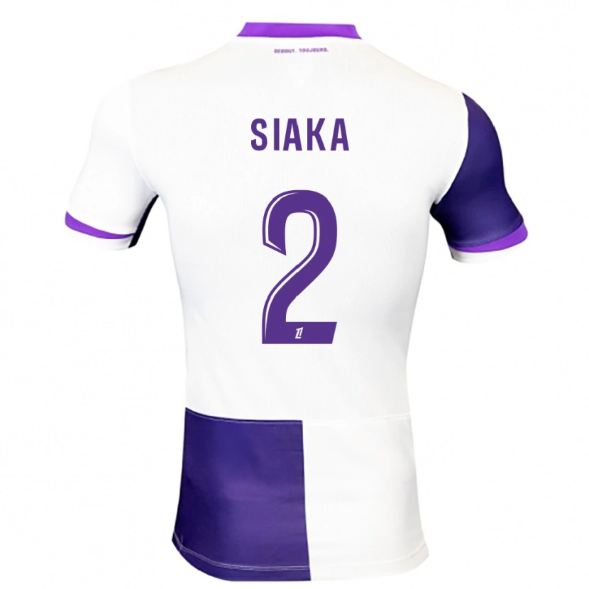 Danxen Hombre Camiseta Nazihary Siaka #2 Morado Blanco 1ª Equipación 2025/26 La Camisa