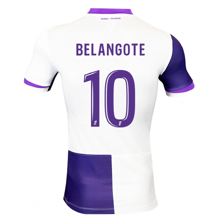 Danxen Hombre Camiseta Aël Belangote #10 Morado Blanco 1ª Equipación 2025/26 La Camisa