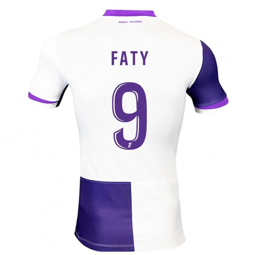 Danxen Hombre Camiseta Enzo Faty #9 Morado Blanco 1ª Equipación 2025/26 La Camisa