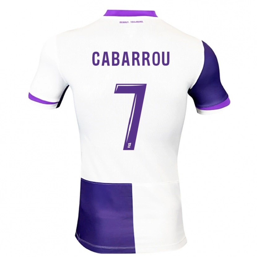 Danxen Hombre Camiseta Tom Cabarrou #7 Morado Blanco 1ª Equipación 2025/26 La Camisa