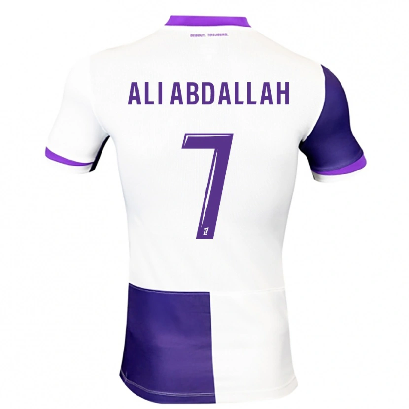 Danxen Hombre Camiseta Nivine Ali Abdallah #7 Morado Blanco 1ª Equipación 2025/26 La Camisa
