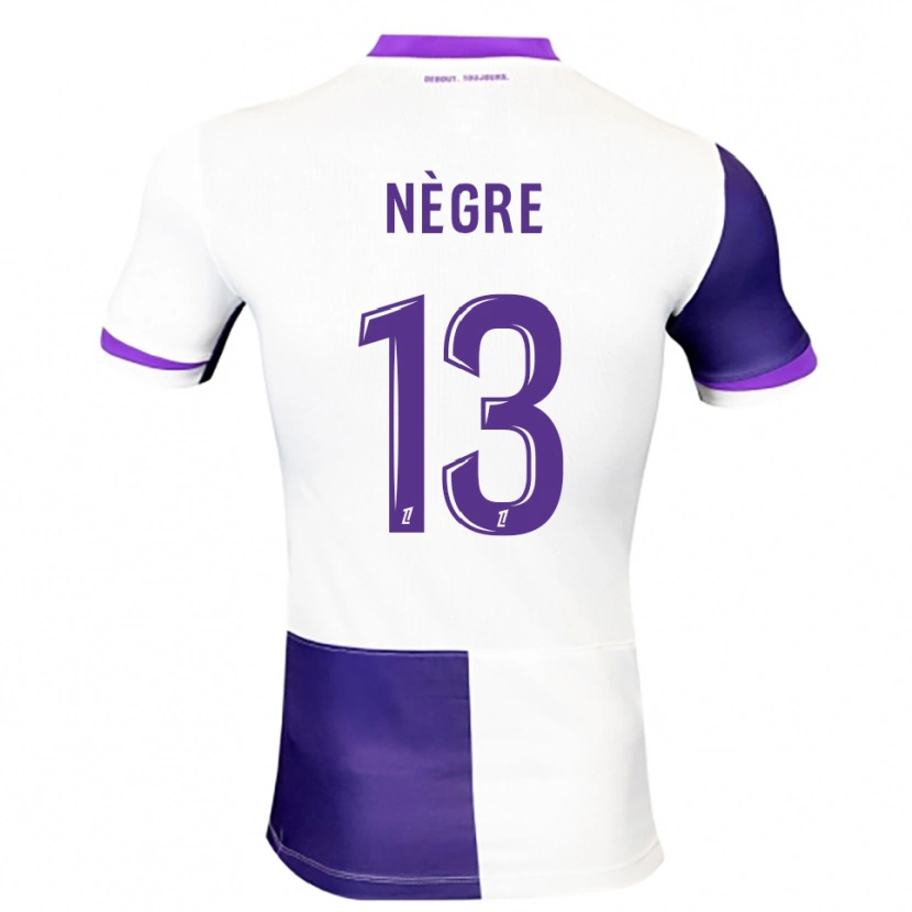 Danxen Hombre Camiseta Thibo Nègre #13 Morado Blanco 1ª Equipación 2025/26 La Camisa