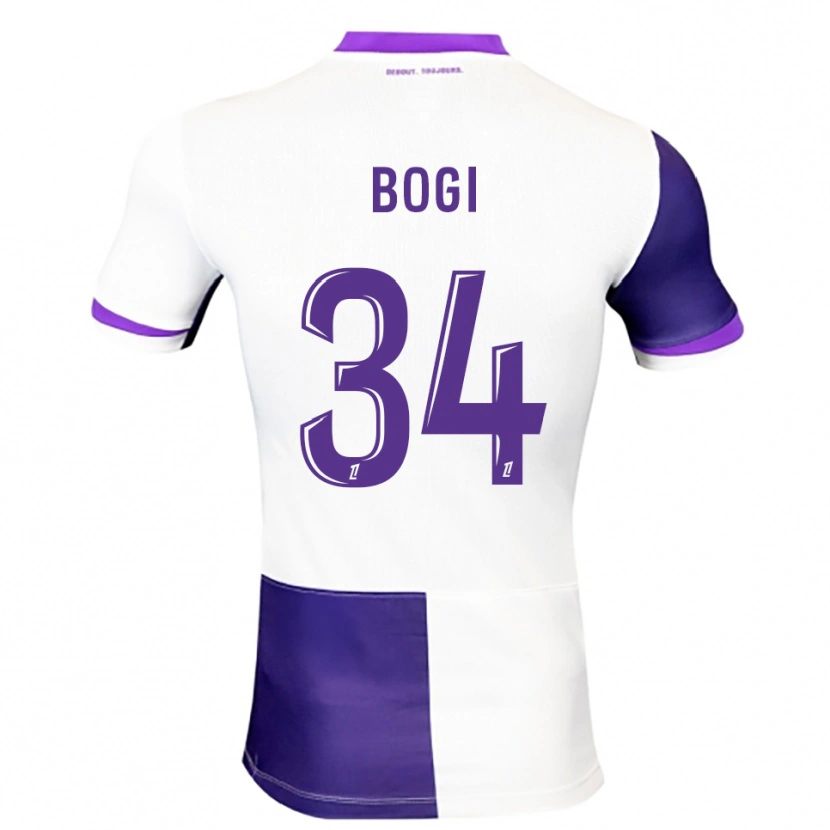 Danxen Hombre Camiseta Fiona Bogi #34 Morado Blanco 1ª Equipación 2025/26 La Camisa
