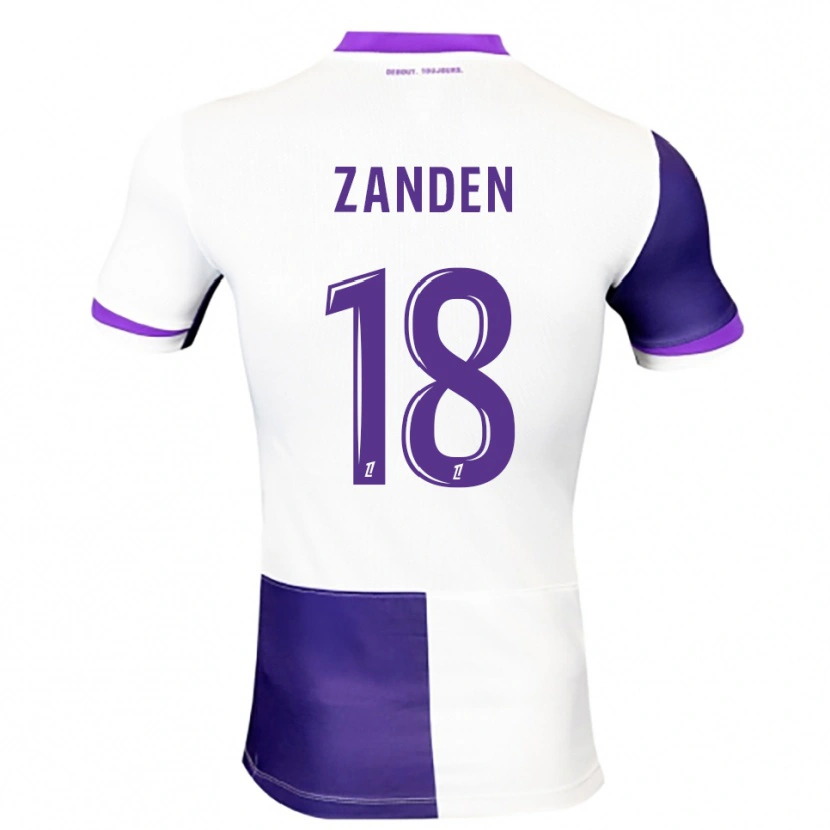 Danxen Hombre Camiseta Oliver Zandén #18 Morado Blanco 1ª Equipación 2025/26 La Camisa