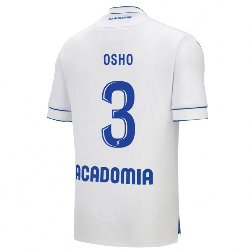 Danxen Hombre Camiseta Gabriel Osho #3 Blanco Azul 1ª Equipación 2025/26 La Camisa