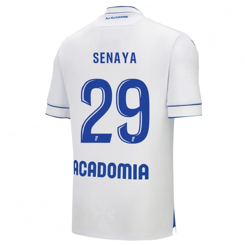 Danxen Hombre Camiseta Marvin Senaya #29 Blanco Azul 1ª Equipación 2025/26 La Camisa