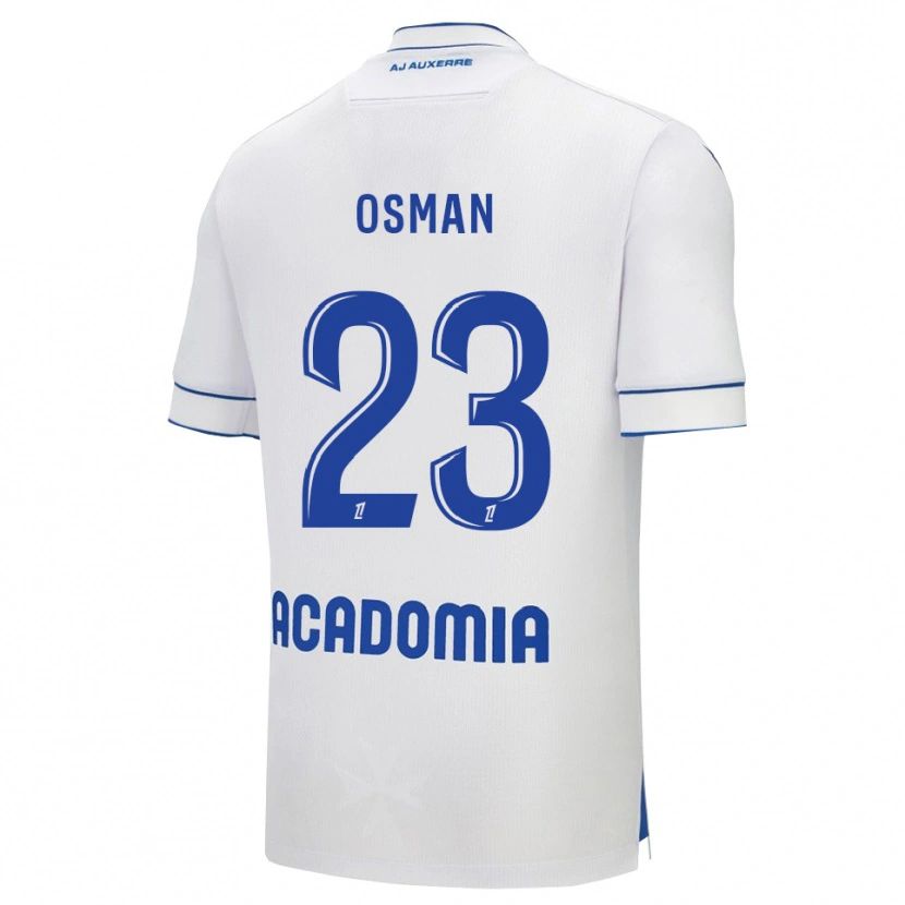Danxen Hombre Camiseta Ibrahim Osman #23 Blanco Azul 1ª Equipación 2025/26 La Camisa