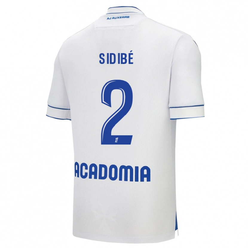 Danxen Hombre Camiseta Ismaël Sidibé #2 Blanco Azul 1ª Equipación 2025/26 La Camisa