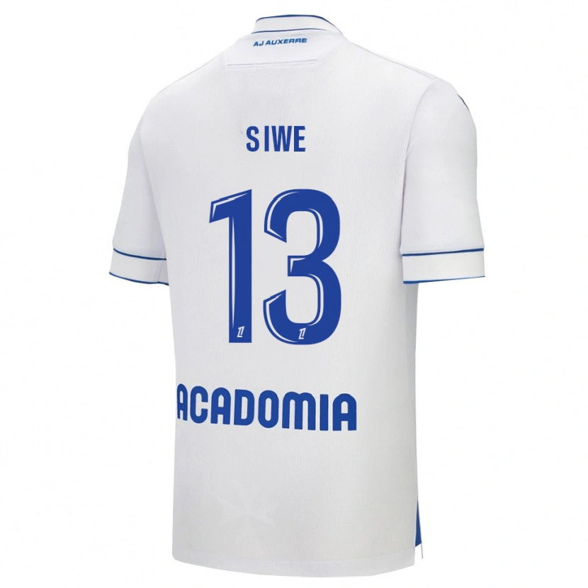 Danxen Hombre Camiseta Telli Siwe #13 Blanco Azul 1ª Equipación 2025/26 La Camisa