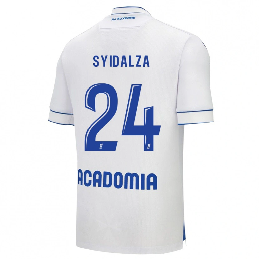 Danxen Hombre Camiseta Denelzo Syidalza #24 Blanco Azul 1ª Equipación 2025/26 La Camisa