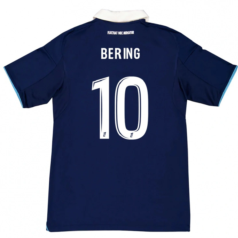 Danxen Hombre Camiseta Aymerick Bering #10 Azul Oscuro Blanco 1ª Equipación 2025/26 La Camisa