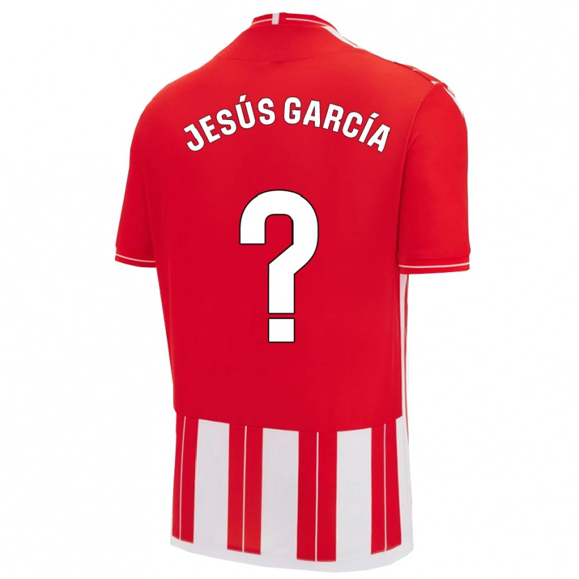 Danxen Hombre Camiseta Jesús García #0 Rojo Blanco 1ª Equipación 2025/26 La Camisa