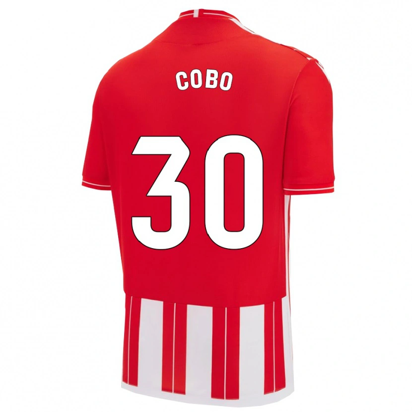 Danxen Hombre Camiseta Marco Cobo #30 Rojo Blanco 1ª Equipación 2025/26 La Camisa
