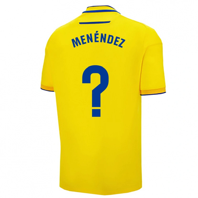 Danxen Hombre Camiseta Jaime Menéndez #0 Amarillo Marino 1ª Equipación 2025/26 La Camisa