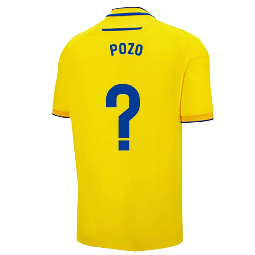 Danxen Hombre Camiseta Nicholas Pozo #0 Amarillo Marino 1ª Equipación 2025/26 La Camisa