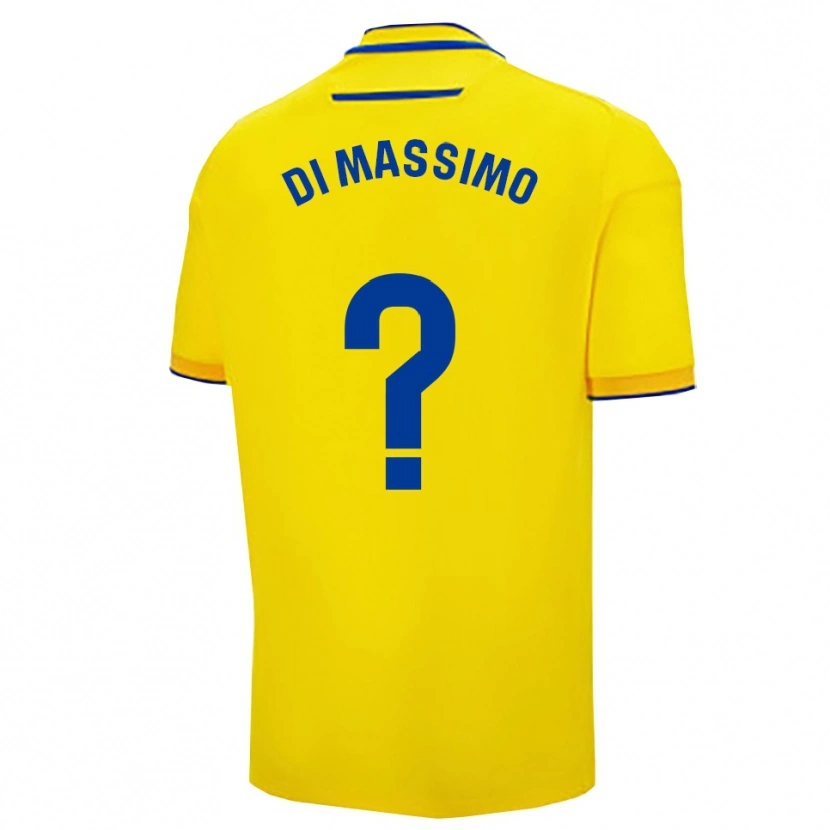 Danxen Hombre Camiseta Manuel Di Massimo #0 Amarillo Marino 1ª Equipación 2025/26 La Camisa