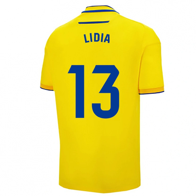 Danxen Hombre Camiseta Lidia Rincón García #13 Amarillo Marino 1ª Equipación 2025/26 La Camisa