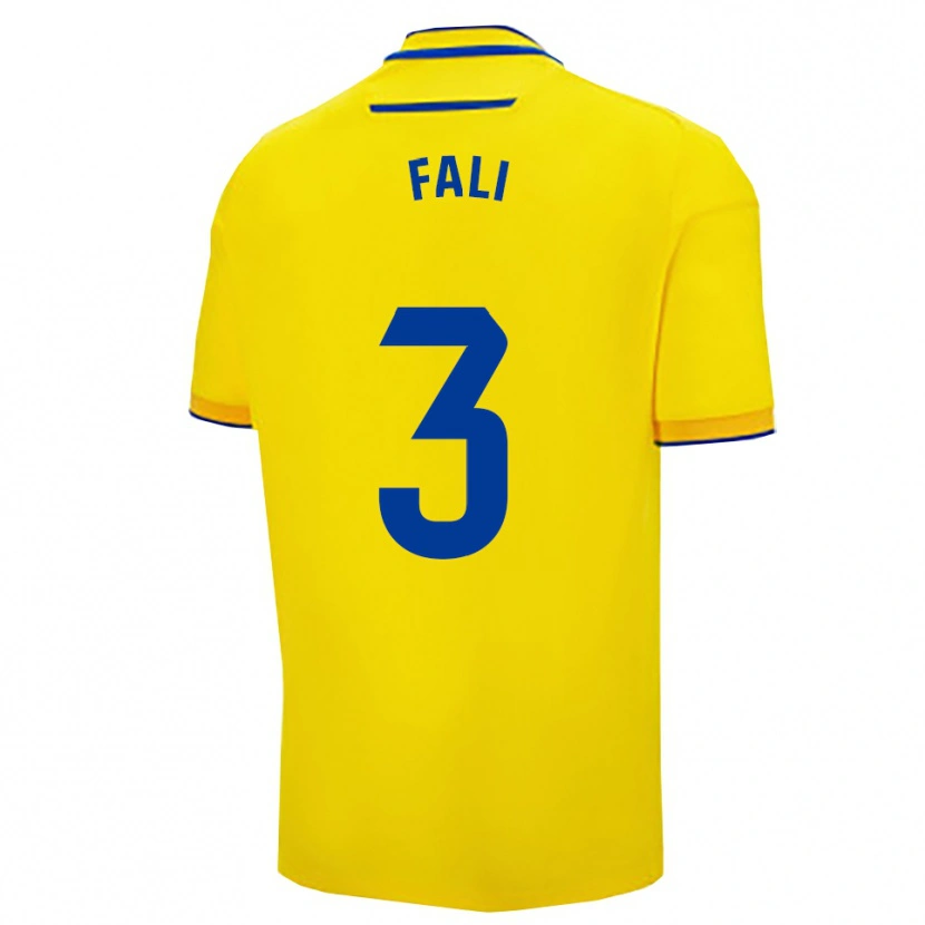 Danxen Hombre Camiseta Fali #3 Amarillo Marino 1ª Equipación 2025/26 La Camisa
