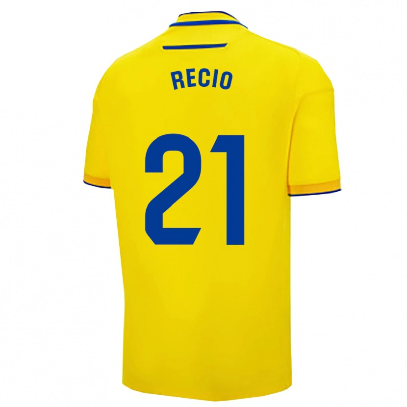 Danxen Hombre Camiseta Iker Recio #21 Amarillo Marino 1ª Equipación 2025/26 La Camisa