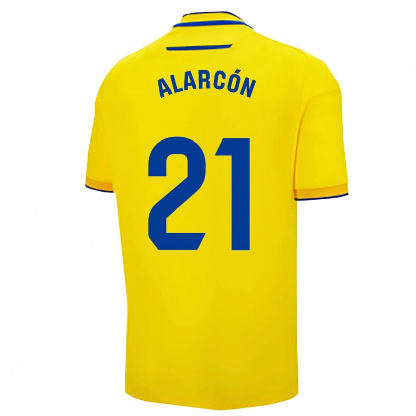 Danxen Hombre Camiseta Tomás Alarcón #21 Amarillo Marino 1ª Equipación 2025/26 La Camisa