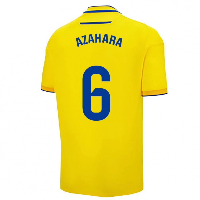 Danxen Hombre Camiseta Azahara #6 Amarillo Marino 1ª Equipación 2025/26 La Camisa