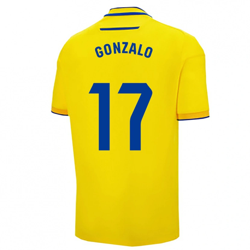 Danxen Hombre Camiseta Gonzalo Escalante #17 Amarillo Marino 1ª Equipación 2025/26 La Camisa