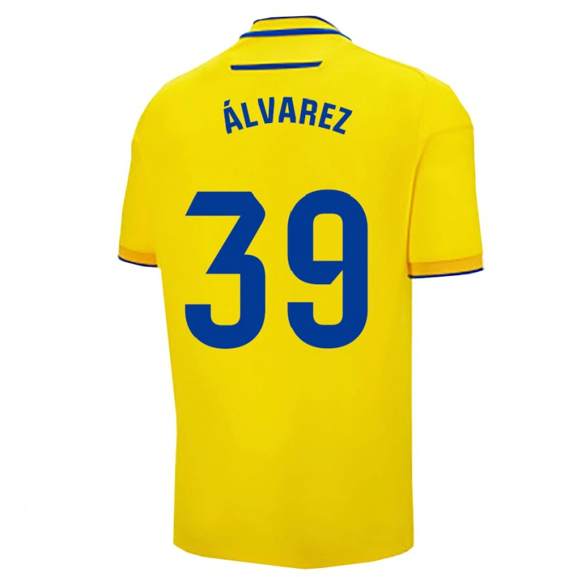 Danxen Hombre Camiseta Ismael Álvarez #39 Amarillo Marino 1ª Equipación 2025/26 La Camisa