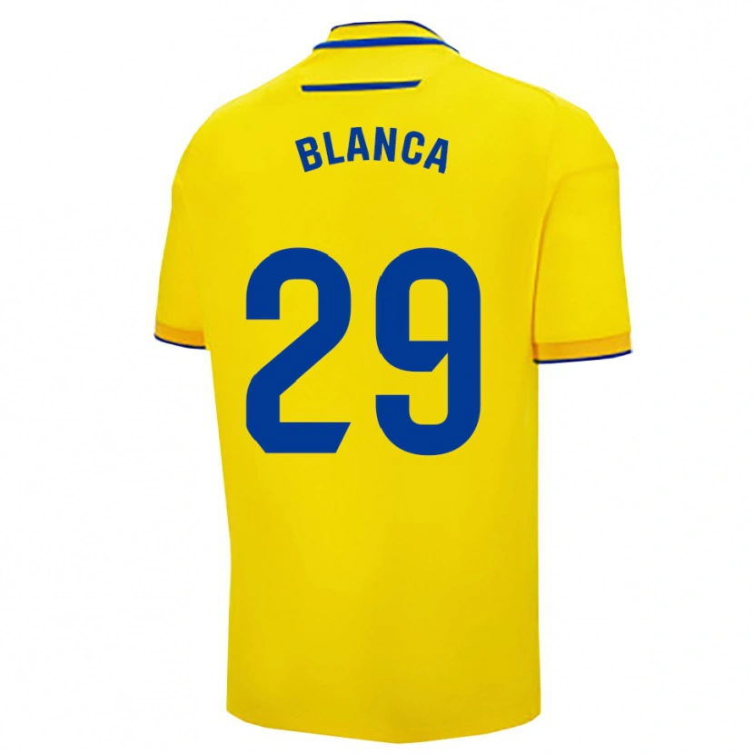Danxen Hombre Camiseta Blanca Gómez Fernández #29 Amarillo Marino 1ª Equipación 2025/26 La Camisa