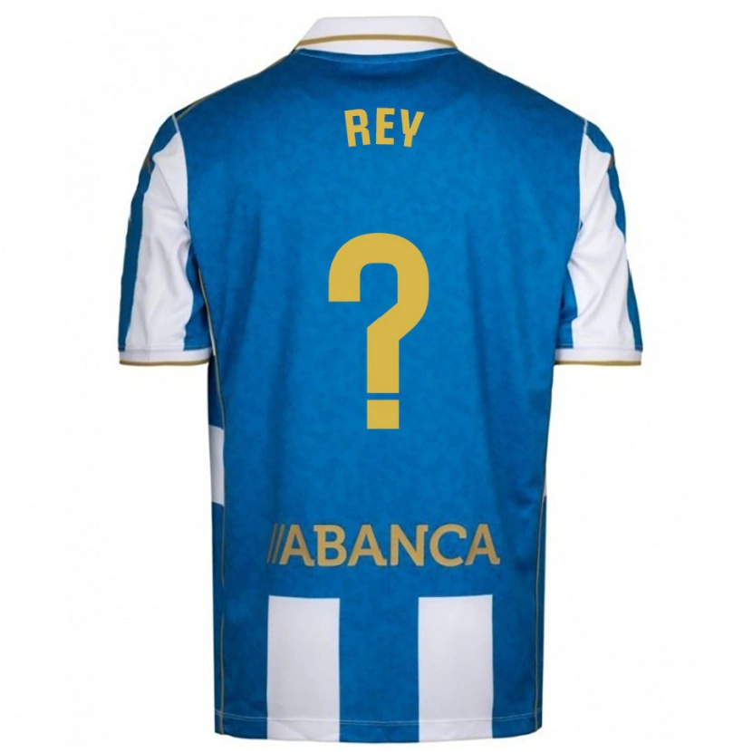 Danxen Hombre Camiseta José Rey #0 Blanco Azul 1ª Equipación 2025/26 La Camisa
