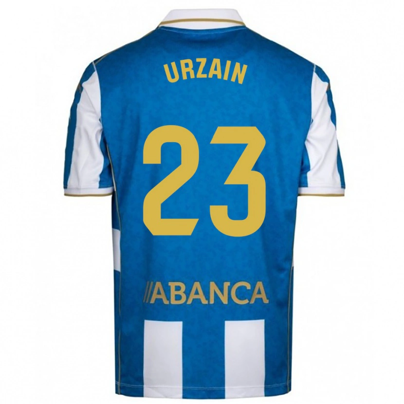 Danxen Hombre Camiseta Fabián Urzain #23 Blanco Azul 1ª Equipación 2025/26 La Camisa