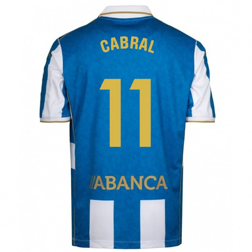 Danxen Hombre Camiseta Millene Cabral #11 Blanco Azul 1ª Equipación 2025/26 La Camisa