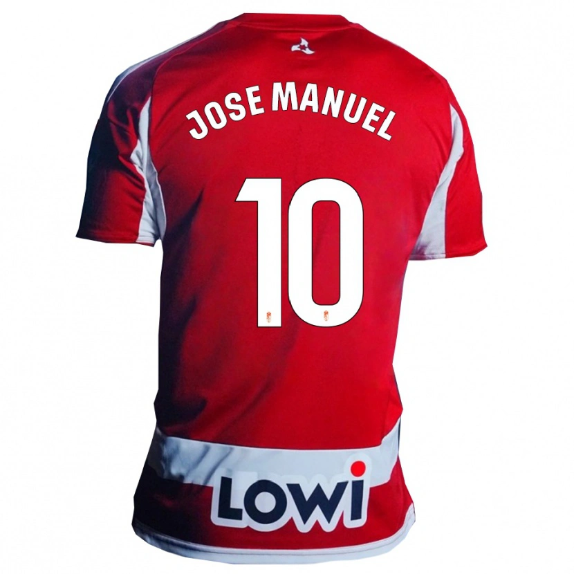 Danxen Hombre Camiseta José Manuel Arnáiz #10 Rojo Blanco 1ª Equipación 2025/26 La Camisa