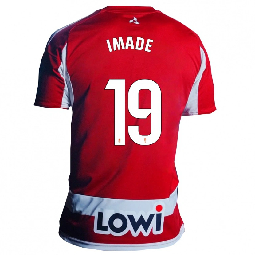 Danxen Hombre Camiseta Edna Imade #19 Rojo Blanco 1ª Equipación 2025/26 La Camisa