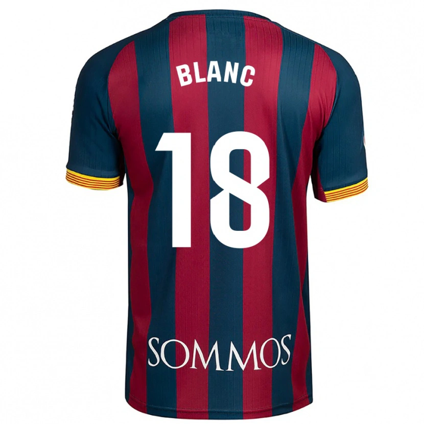 Danxen Hombre Camiseta Laia Blanc #18 Azul Marino Rojo 1ª Equipación 2025/26 La Camisa