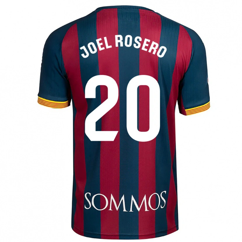 Danxen Hombre Camiseta Alexis Joel Rosero #20 Azul Marino Rojo 1ª Equipación 2025/26 La Camisa