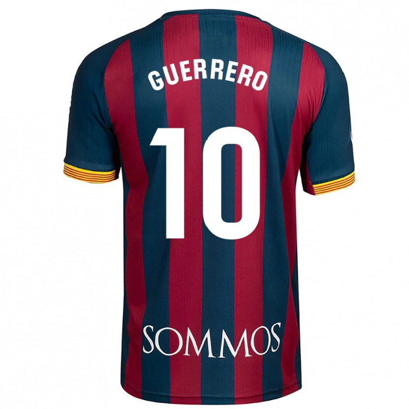 Danxen Hombre Camiseta Fernando Guerrero #10 Azul Marino Rojo 1ª Equipación 2025/26 La Camisa