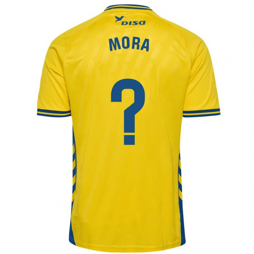 Danxen Hombre Camiseta Israel Mora #0 Amarillo Azul 1ª Equipación 2025/26 La Camisa