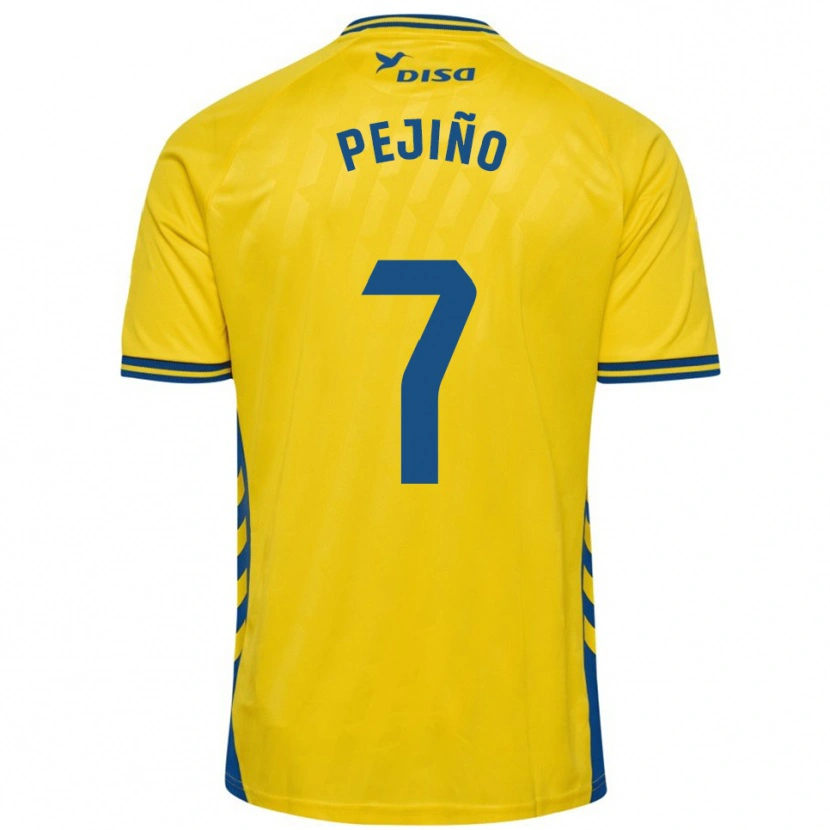 Danxen Hombre Camiseta Pejiño #7 Amarillo Azul 1ª Equipación 2025/26 La Camisa