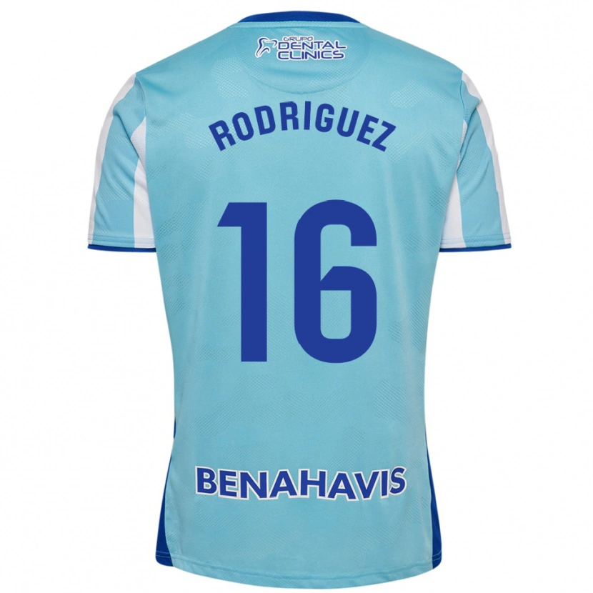 Danxen Hombre Camiseta Genaro Rodríguez #16 Celeste Blanco 1ª Equipación 2025/26 La Camisa