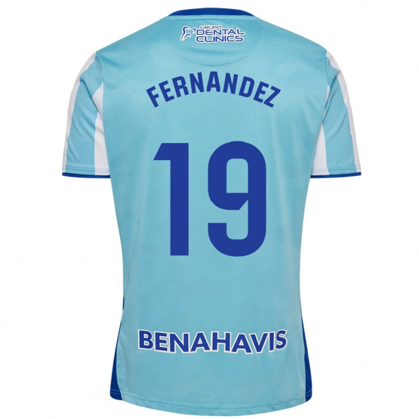 Danxen Hombre Camiseta Raúl Fernández #19 Celeste Blanco 1ª Equipación 2025/26 La Camisa