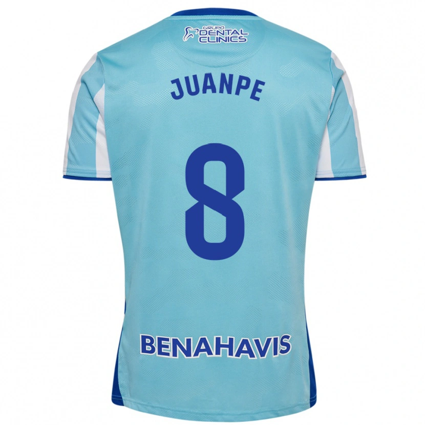 Danxen Hombre Camiseta Juanpe #8 Celeste Blanco 1ª Equipación 2025/26 La Camisa