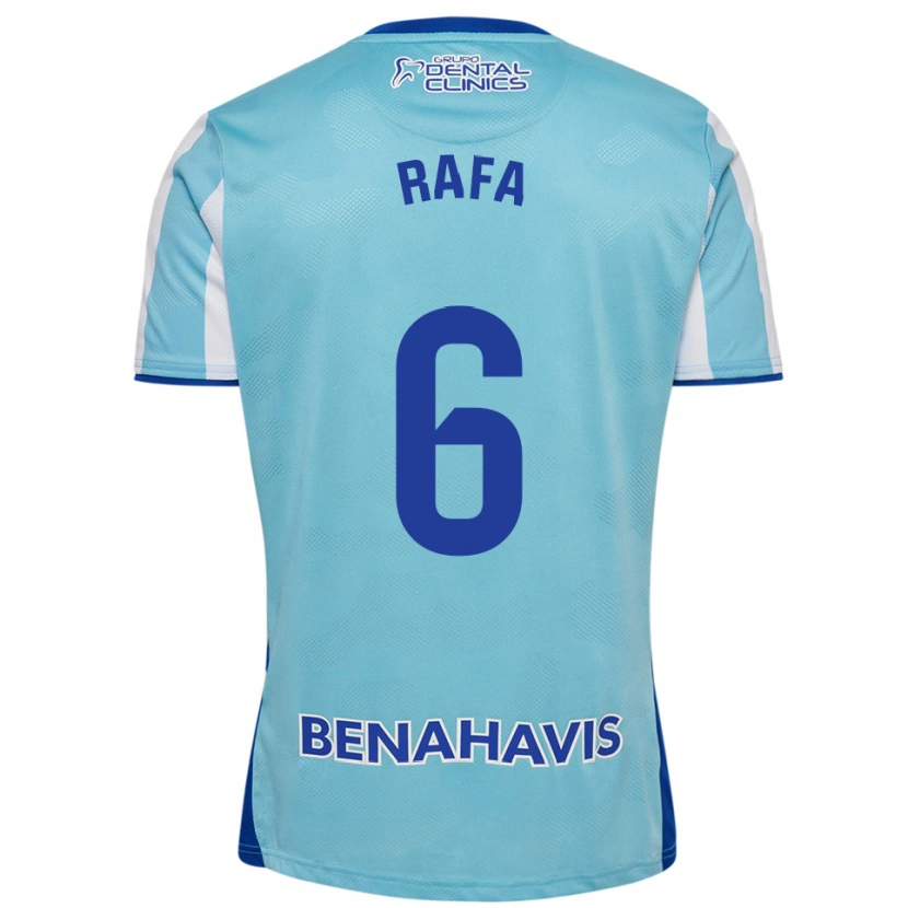 Danxen Hombre Camiseta Rafa Rodríguez #6 Celeste Blanco 1ª Equipación 2025/26 La Camisa