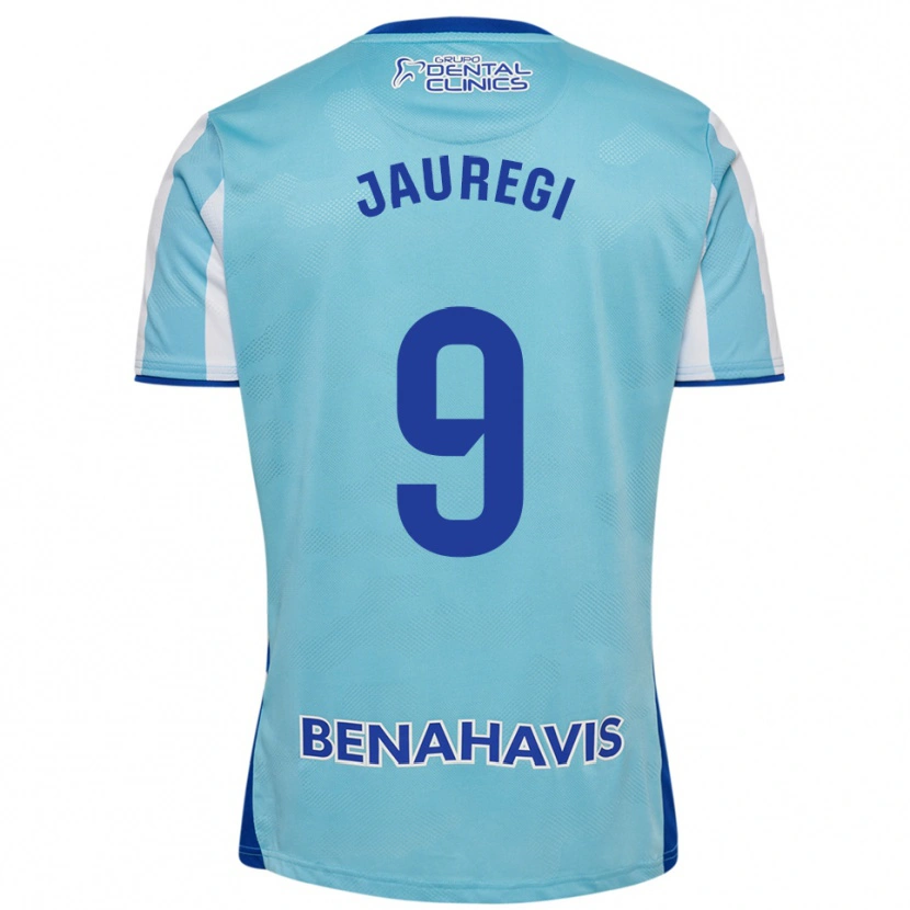 Danxen Hombre Camiseta Eneko Jauregi #9 Celeste Blanco 1ª Equipación 2025/26 La Camisa